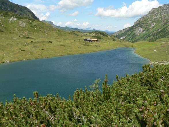 Die Oberhütte am Oberüttensee bietet viele köstliche Gerichte aus eigener Produktion.