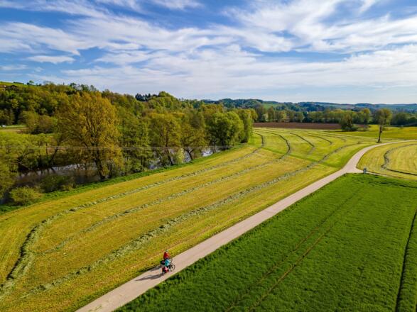 Am Rottalradweg bei Brombach