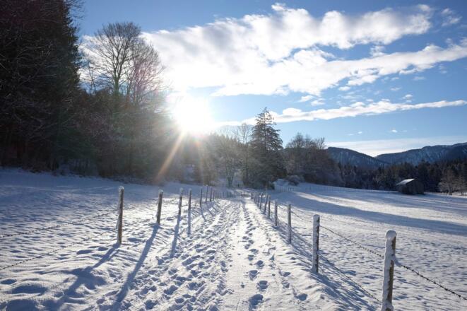 idyllische Winterwanderwege