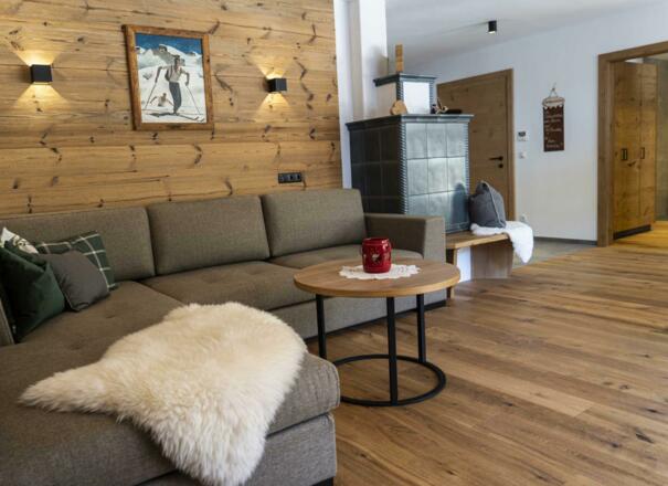 Wohnzimmer Tirol Urlaub Ferienwohnung Tulfes