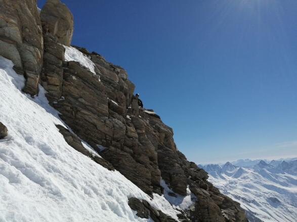 Beim Skidepot...