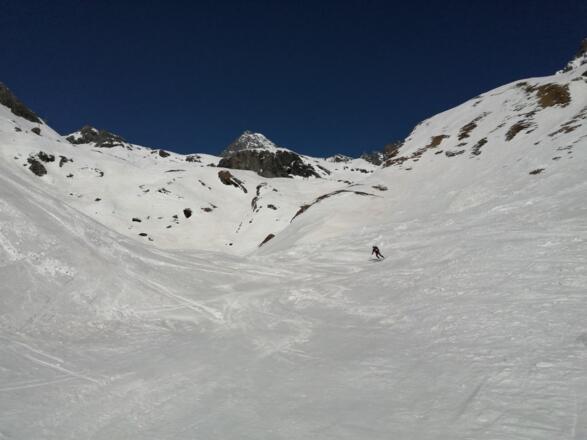 Schöne Hänge unter der Stüdlhütte...