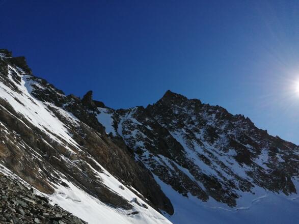 Blick zum Teufelshorn...