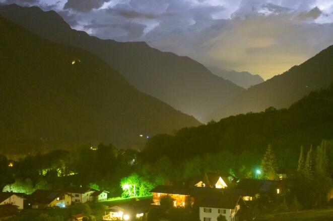 Nachtaufnahme Südbalkon
