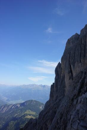 Blick in die grimmige Westwand...
