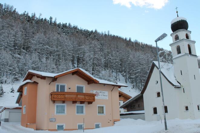 Haus Ansicht Winter