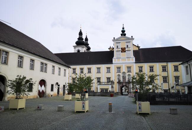 Innenhof des Benediktinerklosters Kremsmünster