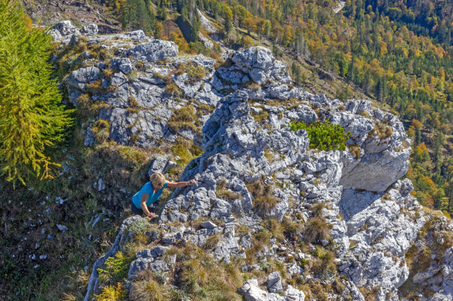 Kletterei zur Törlspitze.