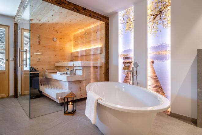 Wellnessferienwohnung mit Sauna