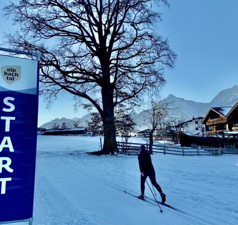Start Loipe Reith im Alpbachtal Langlaufen