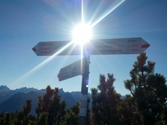 gut beschilderte Wanderwege