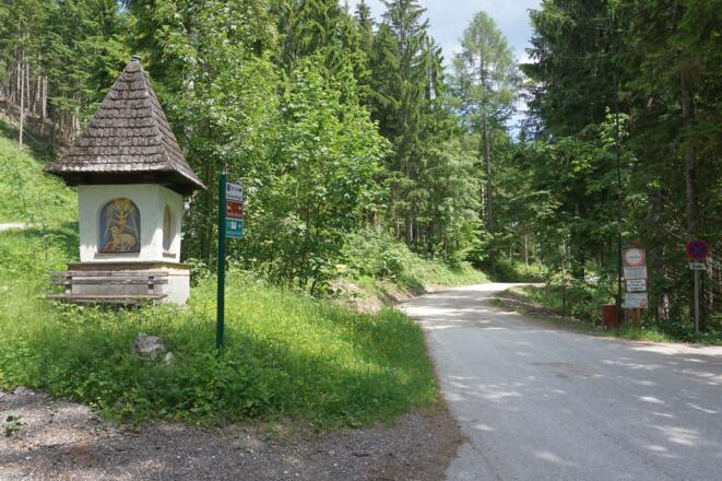 Start bei der Muttling Kapelle