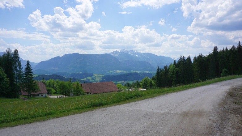 Rückweg über die Schotterstraße