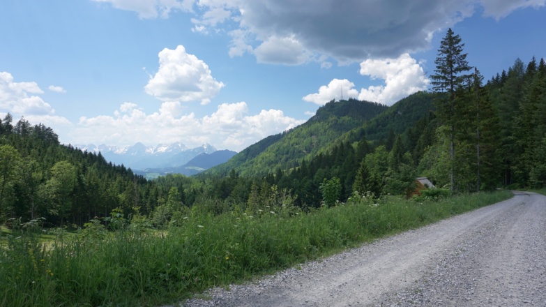 Rückweg über die Schotterstraße