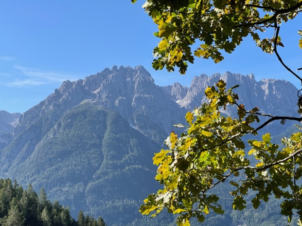 Die Lienzer Dolomiten während des Abstiegs vom Ederplan
