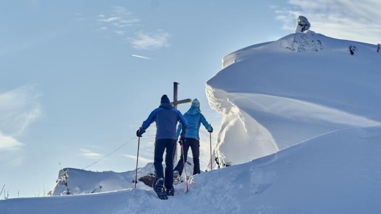 Sportlich unterwegs am winterlichen Silberberg