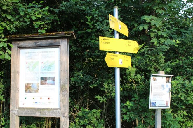 Samerberger Filze Wegweiser Holzmann
