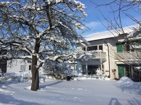 Hausansicht Winter