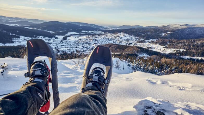 Sportlich unterwegs am winterlichen Silberberg