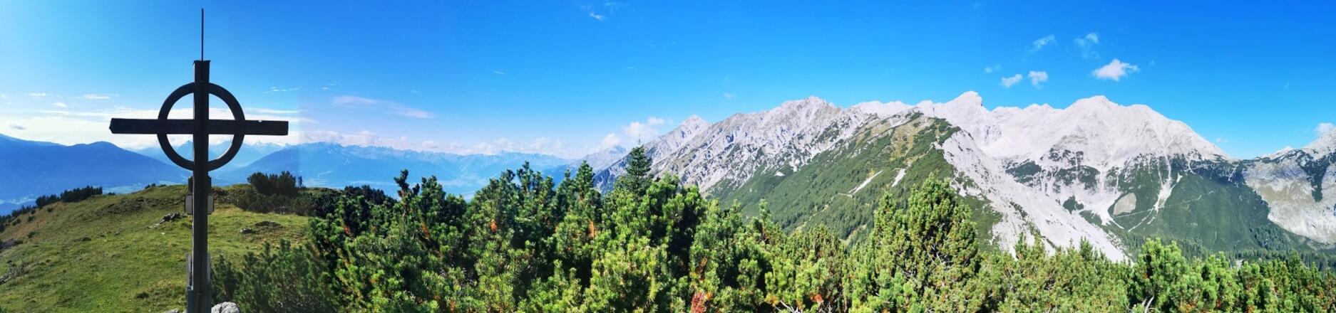 Gipfelpanorama Thaurer Zunterkopf
