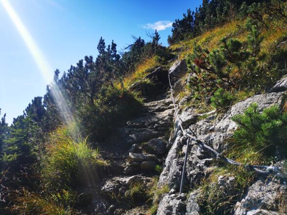 letzter Anstieg zum Thaurer Zunterkopf