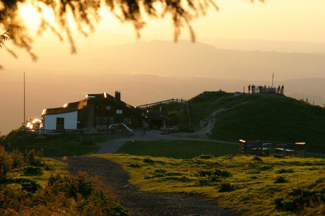 Abendstimmung mit Hörnle Hütte