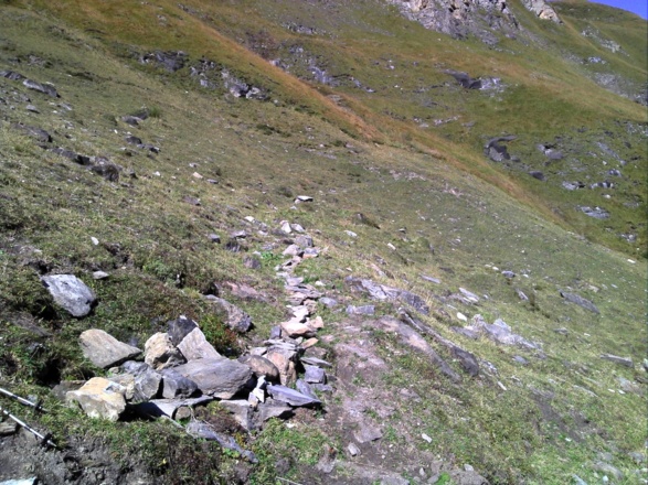 Abzweigung unten 'Alter Weg'