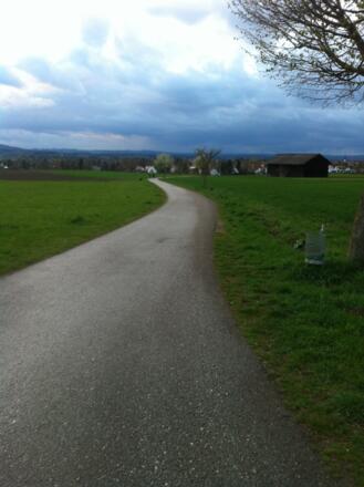 Auf dem Rückweg hat man einen großartigen Weitblick auf Weilheim
