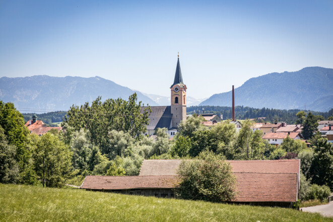 Blick auf Teisendorf