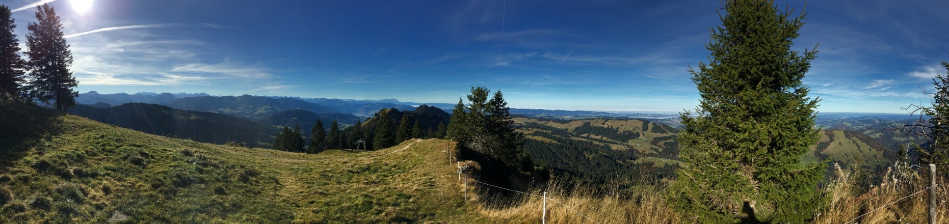 Blick vom Grat nach Westen