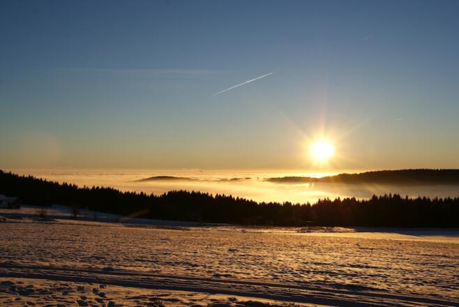 Sonnenuntergang über Ahornwies