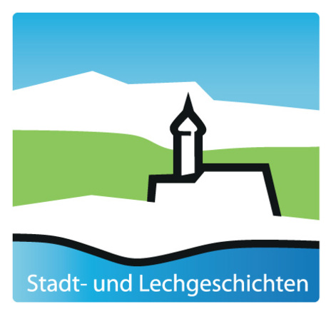 Symbold des Wanderwegs &quot;Stadt- und Lechgeschichten&quot; in Schongau