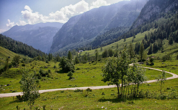 Blick zurück zur unteren Jochalm