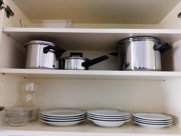 Geschirr für die Appartements