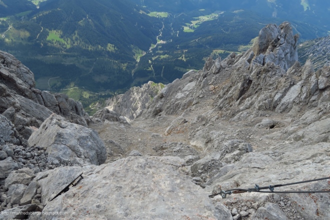 Tiefblick in die Rinne