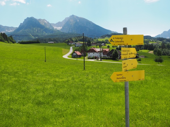 Blick auf Großen und Kleinen Pyhrgas