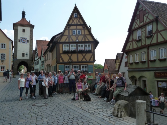 Pilgergruppe in Rothenburg