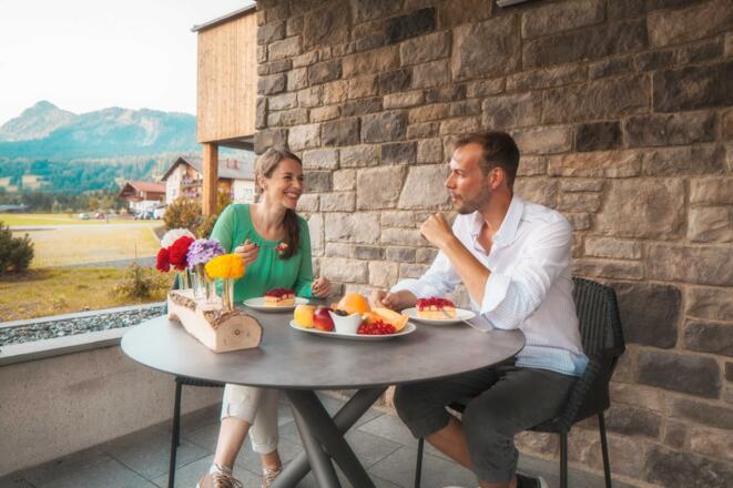 überdachtete Terrasse