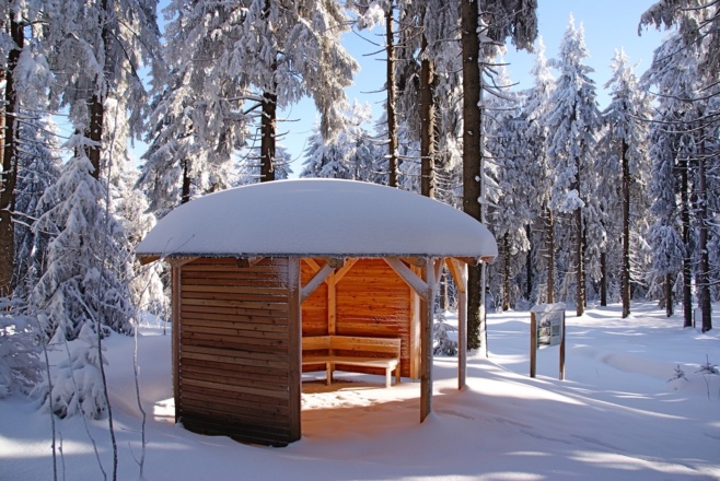 Hütte vorm Predigtstuhl