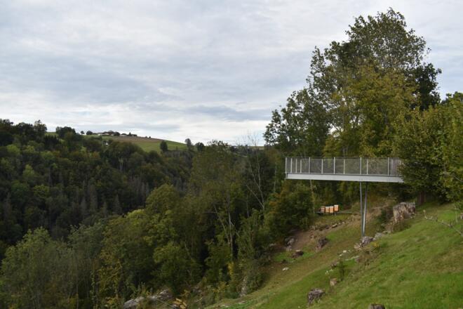 Aussichtsplattform oberhalb der Jahresstiege