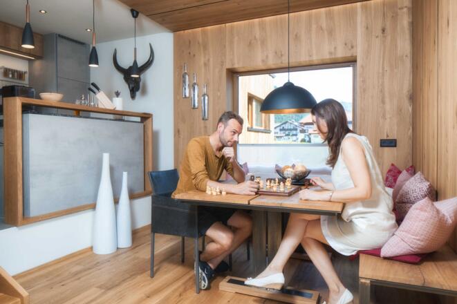 Esszimmer mit Küche