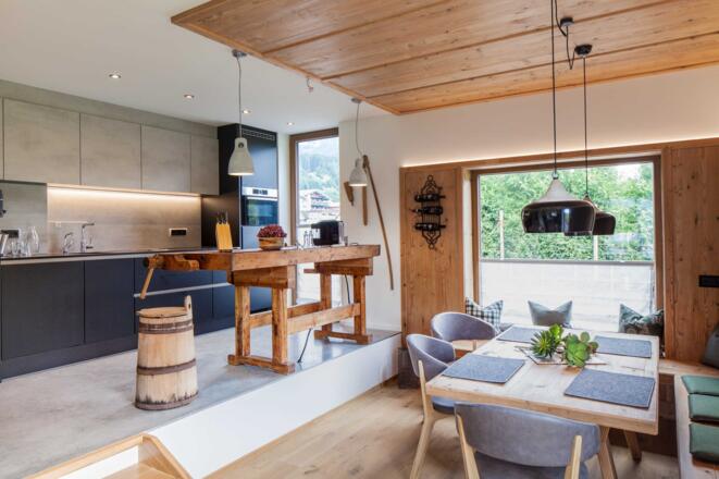 Küche mit Esszimmer