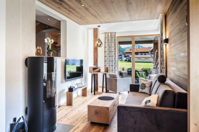 Wohnzimmer mit Kaminofen