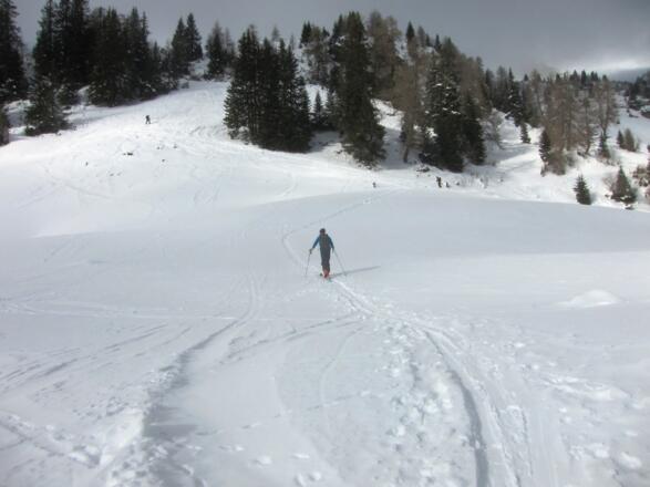 bald ist der Weg zum Hochleger erreicht