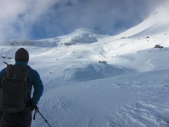 der weitere Wegverlauf ist gut einzusehen