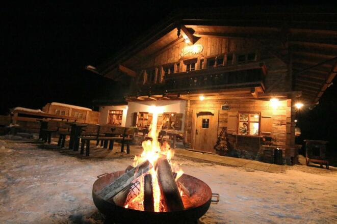 Kaiserschmarrn Alm im Winter