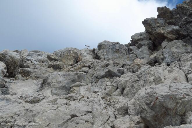 Ich nähere mich dem Gipfelfelsen