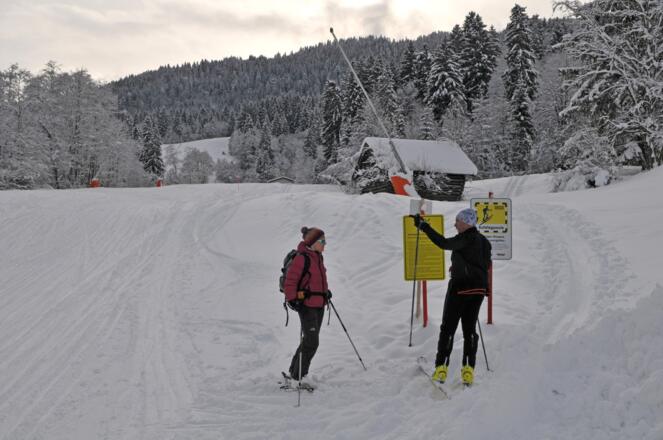 Abzweigung der Aufstiegsroute