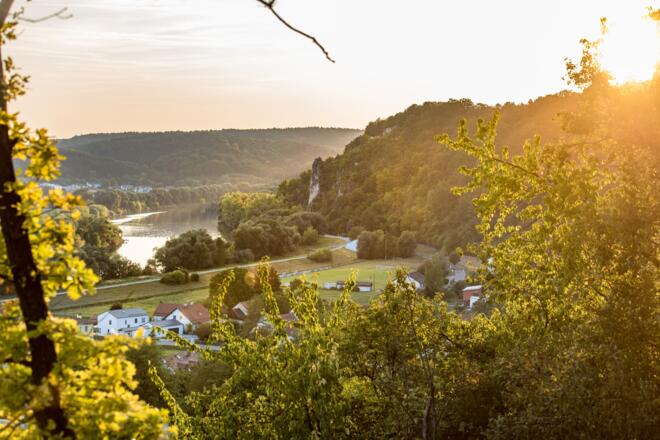 Bad Abbach im Sonnenuntergang