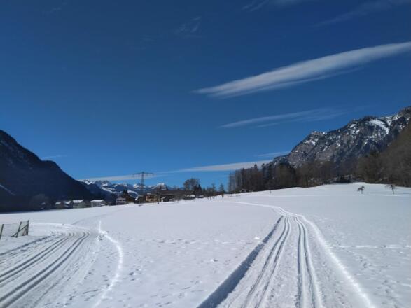 Unterwegs auf den Loipen in Innerbraz